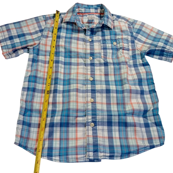 Carter’s Boys Long Sleeve Button-Up Shirt – Size 7 - Picture 3 of 5